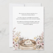 Kleine Dumpling Dim Sum Bloemige Baby Shower Kaart (Achterkant)