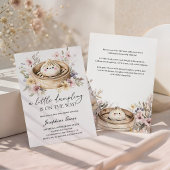 Kleine Dumpling Dim Sum Bloemige Baby Shower Kaart