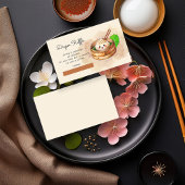 Kleine Dumpling Kwai Baby shower Luier Raffle Informatiekaartje