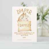 Kleine Dumpling Luier Raffle Kaarten (Staand voorkant)