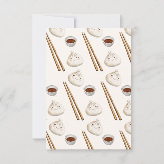 Kleine Dumpling Luier Raffle Kaarten (Achterkant)