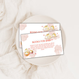 Kleine Dumpling Mushroom Boeken voor Baby shower Informatiekaartje