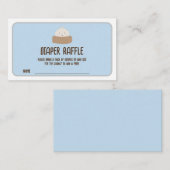 Kleine dumpling op de weg Luier Raffle tickets Informatiekaartje (Voorkant / Achterkant)