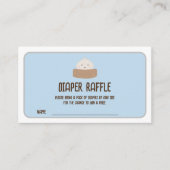 Kleine dumpling op de weg Luier Raffle tickets Informatiekaartje (Voorkant)