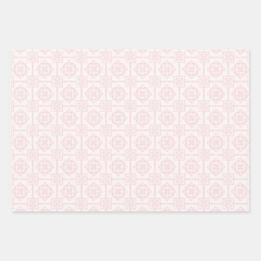 Kleine Dumpling Roze Waterverf Meisje Baby shower Inpakpapier Vel (Voorkant 3)