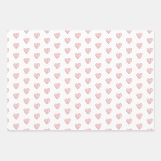 Kleine Dumpling Roze Waterverf Meisje Baby shower Inpakpapier Vel (Voorkant 2)