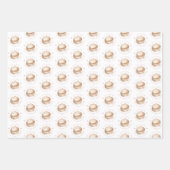 Kleine Dumpling Roze Waterverf Meisje Baby shower Inpakpapier Vel (Voorkant)