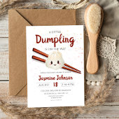 Kleine Dumpling Schattig Chinees Chopstick Baby sh Kaart