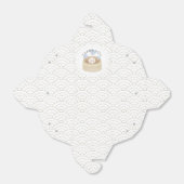 Kleine Dumpling White Blue Boy Verjaardag Bedankdoosjes (Uitgevouwen)