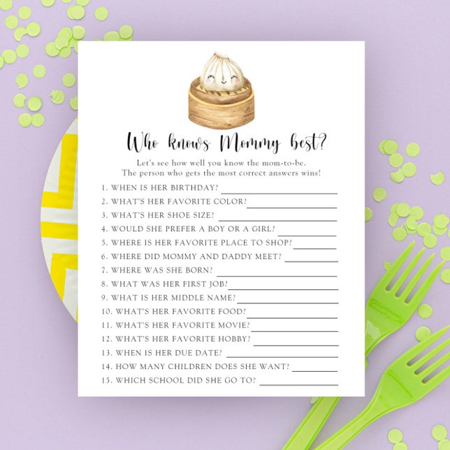 Kleine Dumpling Wie kent mammie het beste (Creator heeft geüpload)