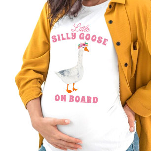 Kleine Dwaas Gans Aan Boord T-shirt