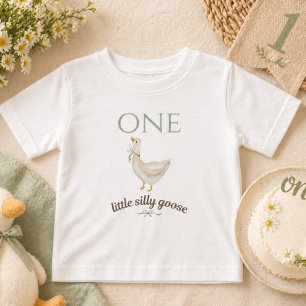 Kleine Dwaze Gans EEN Salie Groene Verjaardag