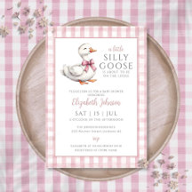 Kleine Dwaze Gans Roze Meisje Baby Shower 