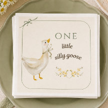 Kleine Dwaze Gans Salie Groene Verjaardagsfeestje