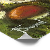 Kleine eekhoorn en paddenstoelen poster (Hoek)