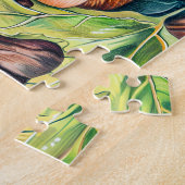 Kleine eekhoorn in eikenboom legpuzzel (Zijkant)