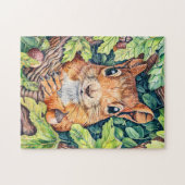 Kleine eekhoorn in eikenboom legpuzzel (Horizontaal)