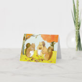 Kleine eekhoorns Thanksgiving Feest Feestdagen Kaart (Voorkant)