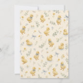 Kleine Eend Baby Shower Kaart (Achterkant)