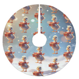 Kleine Eend Kerstboom Vloerkleed Rok