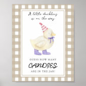 Kleine eend - raad eens hoeveel snoepjes poster (Voorkant)