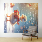 Kleine Eend Vakantie Achtergrond Wandkleed (In Situ (horizontaal))