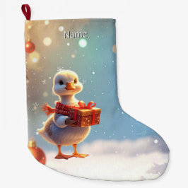 Kleine Eenden Kerststok Grote Kerstsok