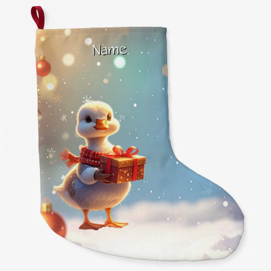 Kleine Eenden Kerststok Grote Kerstsok (Voorkant)