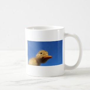 kleine eenden voor de blauwe hemel koffiemok