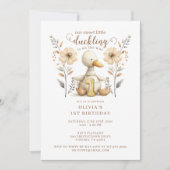 Kleine eendenverjaardag 1e Waterverf Kaart (Voorkant)