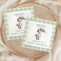 Kleine Eendje Groen Geslacht Neutrale Baby Shower