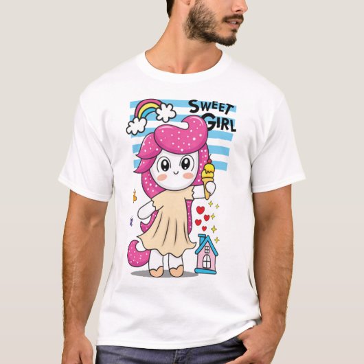 Kleine eenhoorn 2 t-shirt (Voorkant)