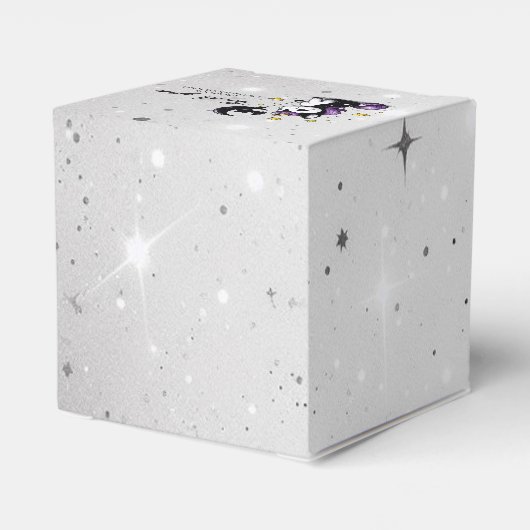 Kleine Eenhoorn Baby shower Bedankdoosjes (Achterkant)