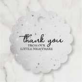 Kleine Eenhoorn Baby shower Bedankjes Labels (Achterkant)