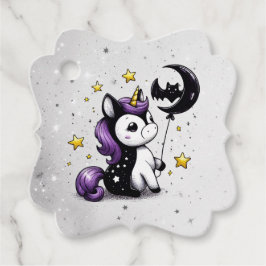 Kleine Eenhoorn Baby shower Bedankjes Labels