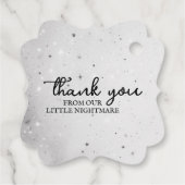 Kleine Eenhoorn Baby shower Bedankjes Labels (Achterkant)