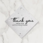 Kleine Eenhoorn Baby shower Bedankjes Labels (Achterkant)