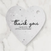 Kleine Eenhoorn Baby shower Bedankjes Labels (Achterkant)