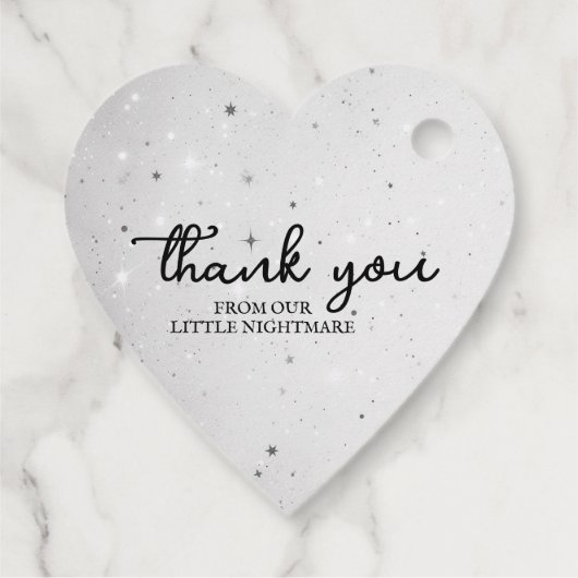 Kleine Eenhoorn Baby shower Bedankjes Labels (Achterkant)