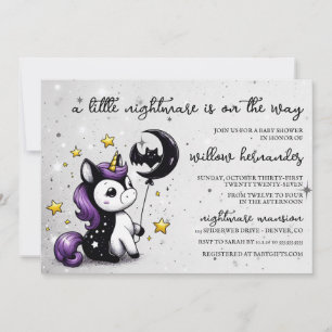 Kleine Eenhoorn Baby Shower Kaart