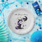 Kleine Eenhoorn Baby shower Papieren Bordje (Feest)