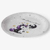 Kleine Eenhoorn Baby shower Papieren Bordje (Gekanteld)