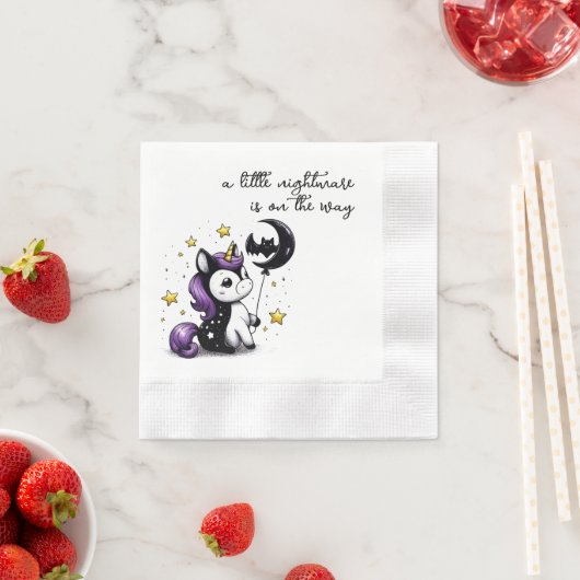 Kleine Eenhoorn Baby shower Servet (Insitu)