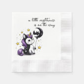 Kleine Eenhoorn Baby shower Servet (Voorkant)