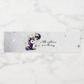 Kleine Eenhoorn Baby shower Waterfles Etiket (Enkel label)