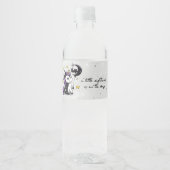 Kleine Eenhoorn Baby shower Waterfles Etiket (Voorkant)