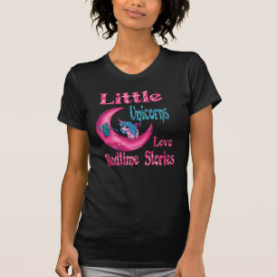 Kleine Eenhoorns Liefde Bedtime Stories Kleur T-sh T-shirt