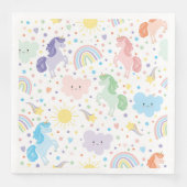 kleine eenhoorns papieren servetten (Voorkant)