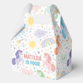 kleine eenhoorns partij cadeau doos gunst. bedankdoosjes (Voorkant)