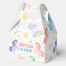  kleine eenhoorns partij cadeau doos gunst.